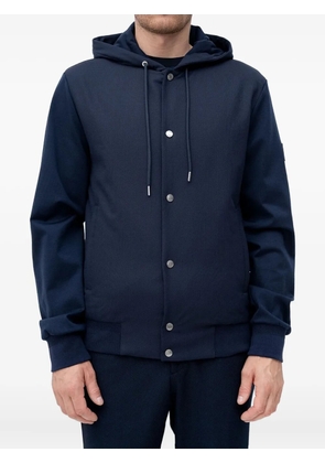 BOSS hooded buttoned jacket - Blue