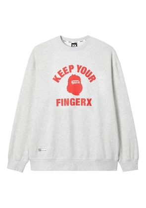 FINGERCROXX graphic-print sweatshirt - Grey