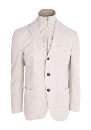 Eleventy layered single-breasted blazer - Neutrals