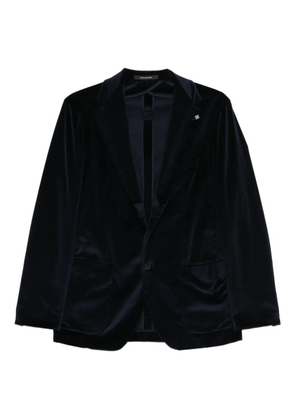 Tagliatore velvet blazer - Blue