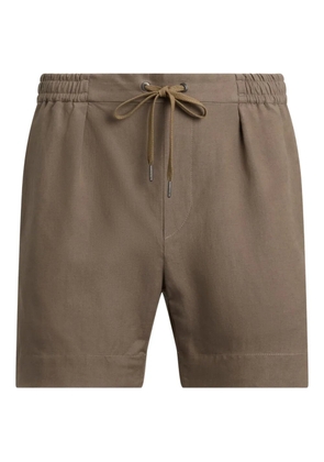 Ralph Lauren Purple Label pleated drawstring shorts - Neutrals