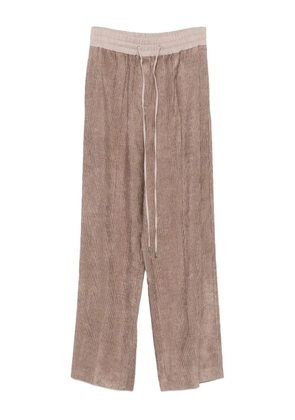 Alysi corduroy track pants - Brown