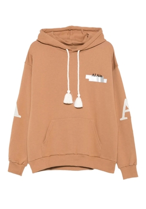 AL AIN tassel-embellished cotton hoodie - Neutrals
