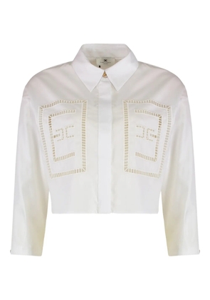 Elisabetta Franchi cut-out shirt - White
