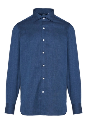 Finamore 1925 Napoli textured shirt - Blue