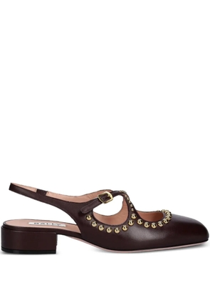 Bally Ballyrina studded slingback pumps - Brown