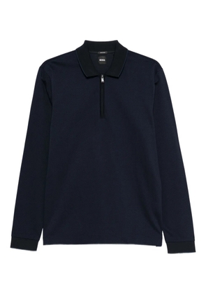 BOSS Mercerized cotton polo shirt - Blue