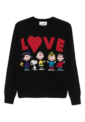 MC2 Saint Barth x Peanuts New Queen intarsia-knit jumper - Black