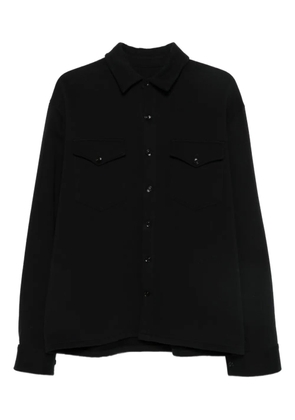 NotRainProof chest-flap shirt - Black