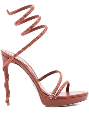 René Caovilla 130mm Margot sandals - Brown