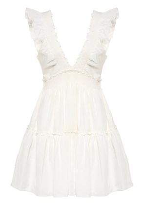 LoveShackFancy Poplar mini dress - White