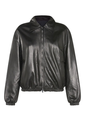 Salvatore Santoro zip leather jacket - Black