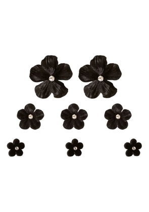 Jennifer Behr Viola flower hair magnets - Black