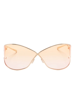 Christian Roth geometric-frame sunglasses - Yellow