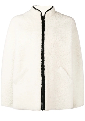 Inès & Maréchal fur jacket - White