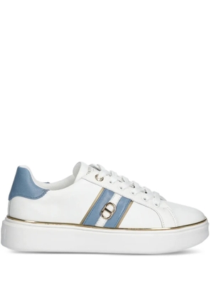 TWINSET contrasting-stripes platform sneakers - White