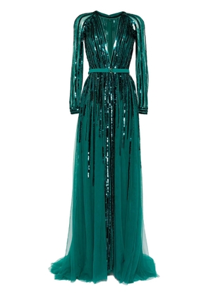 Saiid Kobeisy sequin-embellished dress - Green