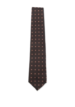 Corneliani floral-pattern tie - Brown