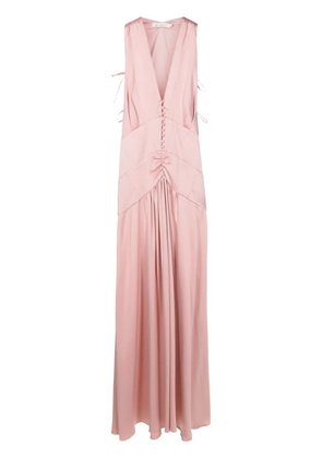 Lethicia Bronstein Tered V-neck maxi dress - Pink