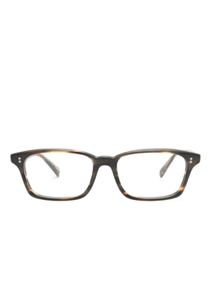 Oliver Peoples Edelson rectangle-frame glasses - Brown