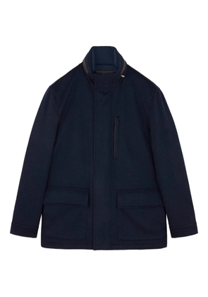 Paul & Shark high-neck cashmere jacket - Blue