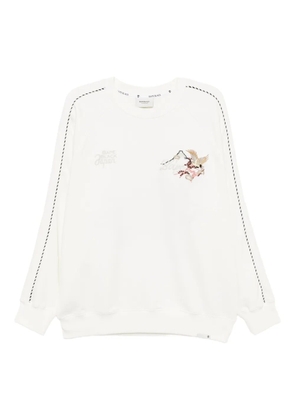 BAPE BLACK *A BATHING APE® logo-embroidered sweatshirt - Neutrals