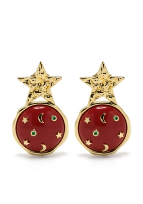 Eshvi galaxy star earrings - Red