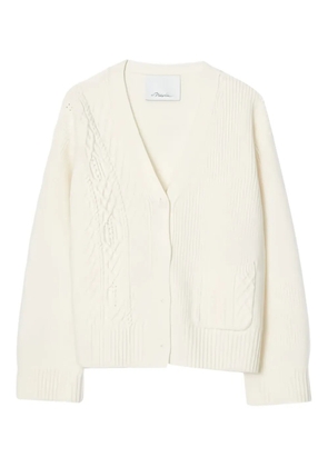 3.1 Phillip Lim cable-knit V-neck cardigan - Neutrals