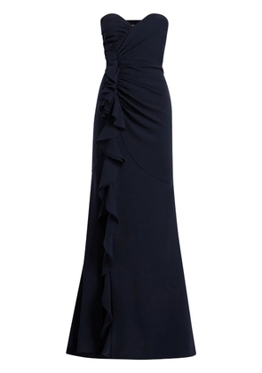 Cinq A Sept Hyde ruffle-detail gown - Blue