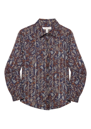 Brooks Brothers paisley-pattern blouse - Blue