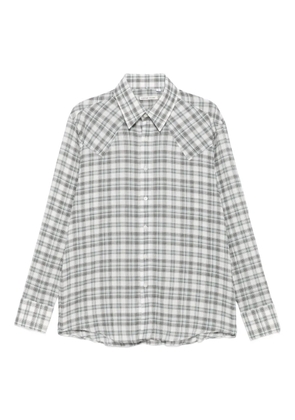 Carter Young plaid button-up shirt - Grey
