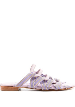 Sarah Chofakian Mia slip-on sandals - Purple