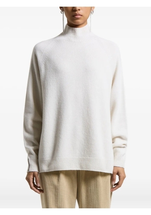 Peserico high-neck raglan-sleeve sweater - 903 WHITE