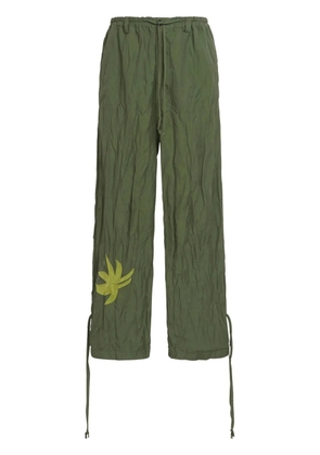 Marni logo-print wide-leg trousers - 00V66