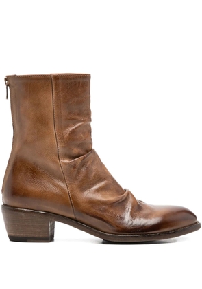 Shoto 45mm zip-fastening boots - Brown