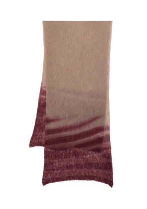 Botto Giuseppe ombre-effect cashmere scarf - Brown