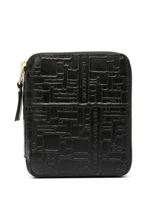 Comme Des Garçons Wallet logo-embossed leather wallet - Black