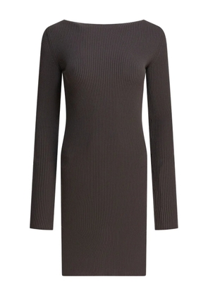 Rick Owens ribbed open-back midi dress - Grey