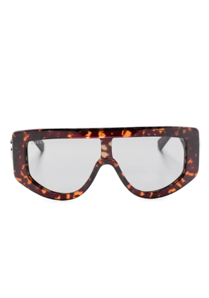 Gucci Eyewear oval-frame sunglasses - Brown