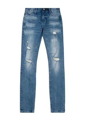 RTA Clayton distressed bootcut jeans - Blue