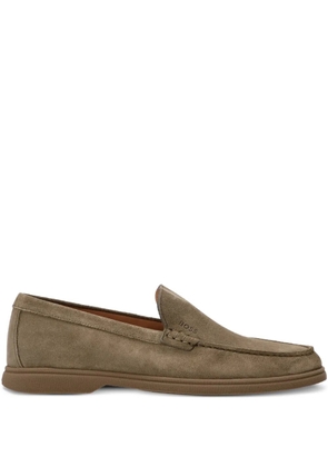 BOSS suede loafers - Brown
