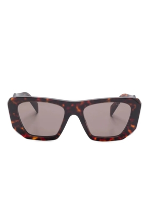 Prada Eyewear Symbole geometric-frame sunglasses - Brown