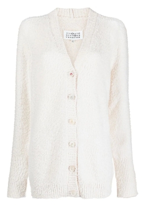 Maison Margiela V-neck knitted cardigan - Neutrals