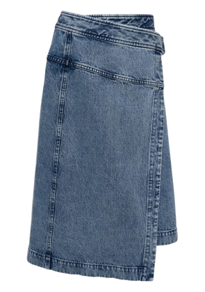 3.1 Phillip Lim wrap-front denim skirt - Blue