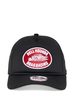 NEW ERA CAP graphic-patch trucker cap - Black