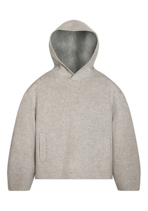 Loulou balloon-sleeve hoodie - Grey