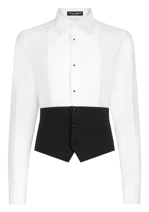 Dolce & Gabbana Two-color shirt - White