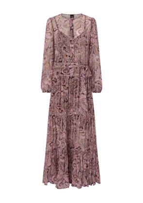 PINKO paisley-print tiered maxi dress