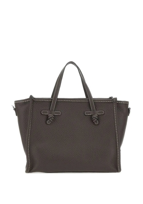 MARCELLA CLUB leather tote bag - Brown