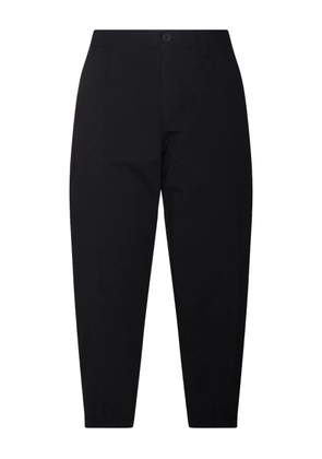 Laminar elasticated-waistband trousers - Black